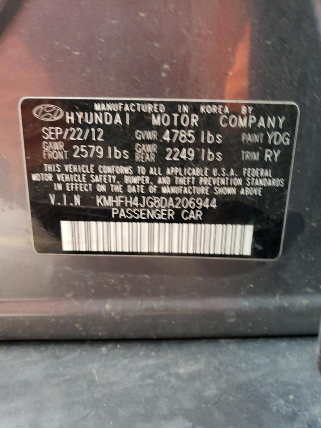 Photo 9 VIN: KMHFH4JG8DA206944 - HYUNDAI AZERA GLS 