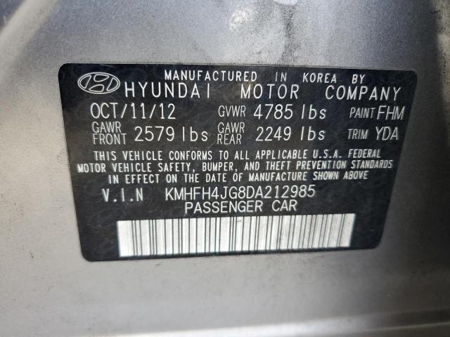 Photo 9 VIN: KMHFH4JG8DA212985 - HYUNDAI AZERA GLS 