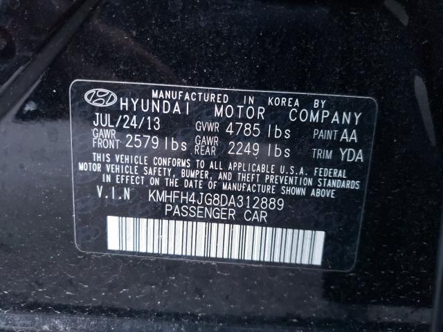 Photo 9 VIN: KMHFH4JG8DA312889 - HYUNDAI AZERA GLS 