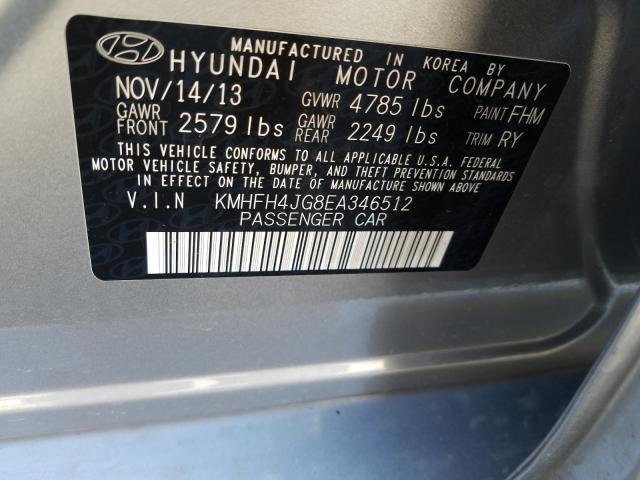 Photo 9 VIN: KMHFH4JG8EA346512 - HYUNDAI AZERA GLS 