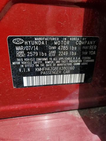 Photo 12 VIN: KMHFH4JG8EA380160 - HYUNDAI AZERA 