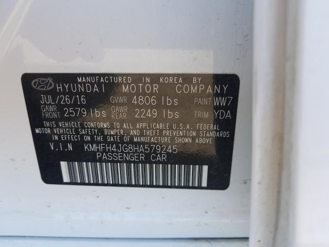 Photo 9 VIN: KMHFH4JG8HA579245 - HYUNDAI AZERA LIMI 