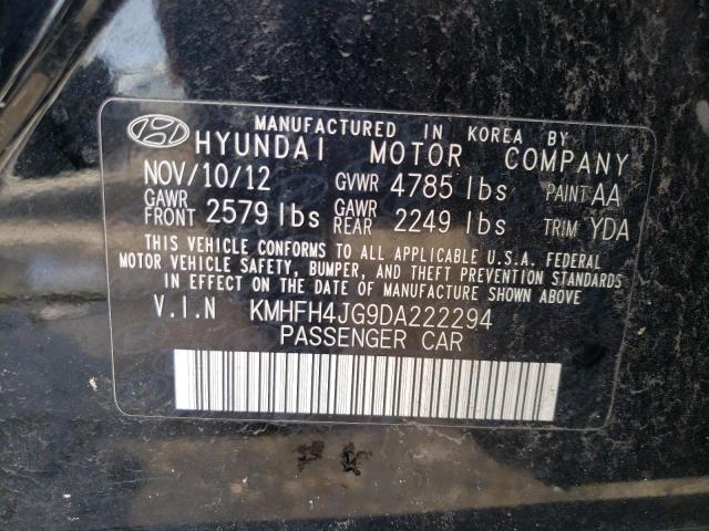 Photo 12 VIN: KMHFH4JG9DA222294 - HYUNDAI AZERA 