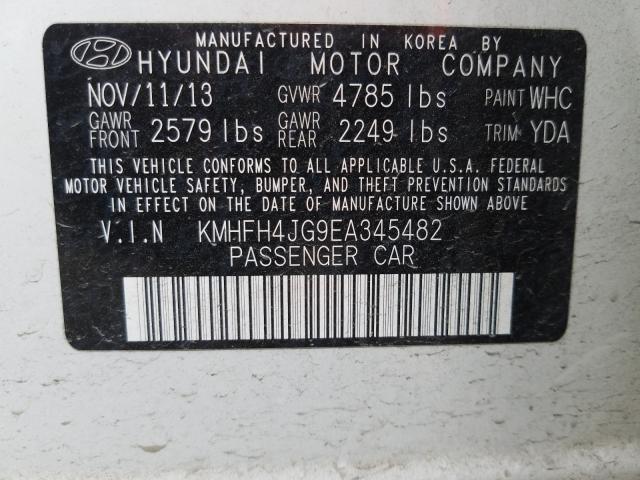 Photo 9 VIN: KMHFH4JG9EA345482 - HYUNDAI AZERA GLS 