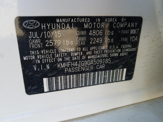 Photo 9 VIN: KMHFH4JG9GA509185 - HYUNDAI AZERA LIMI 