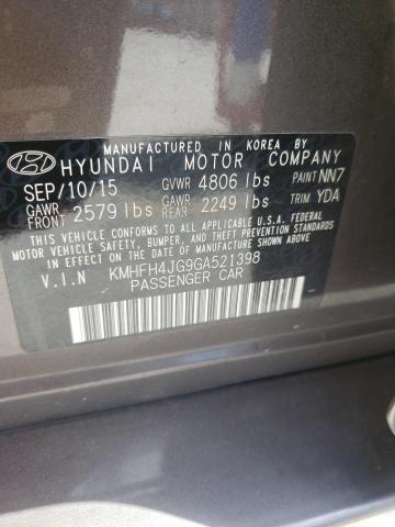 Photo 9 VIN: KMHFH4JG9GA521398 - HYUNDAI AZERA LIMI 