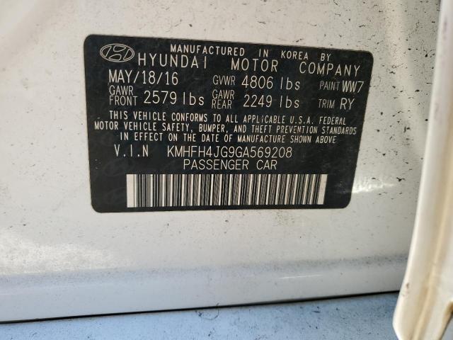 Photo 12 VIN: KMHFH4JG9GA569208 - HYUNDAI AZERA LIMI 