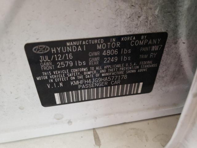 Photo 11 VIN: KMHFH4JG9HA577178 - HYUNDAI AZERA LIMI 