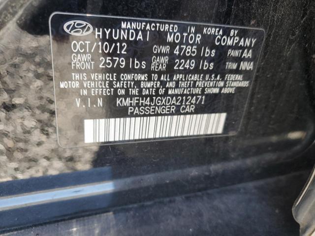 Photo 9 VIN: KMHFH4JGXDA212471 - HYUNDAI AZERA GLS 