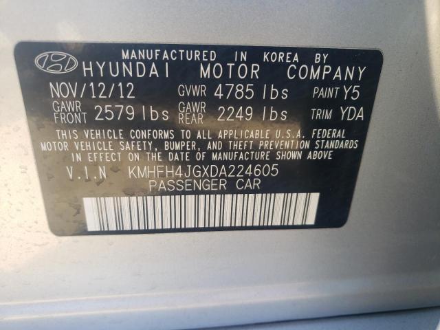 Photo 9 VIN: KMHFH4JGXDA224605 - HYUNDAI AZERA GLS 