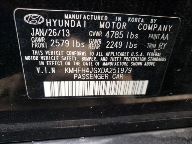 Photo 9 VIN: KMHFH4JGXDA251979 - HYUNDAI AZERA GLS 