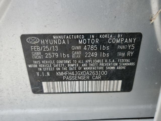 Photo 9 VIN: KMHFH4JGXDA263100 - HYUNDAI AZERA GLS 