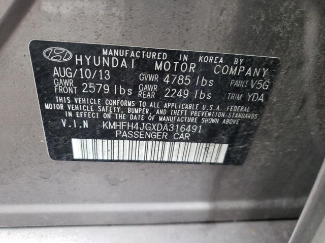 Photo 11 VIN: KMHFH4JGXDA316491 - HYUNDAI AZERA GLS 