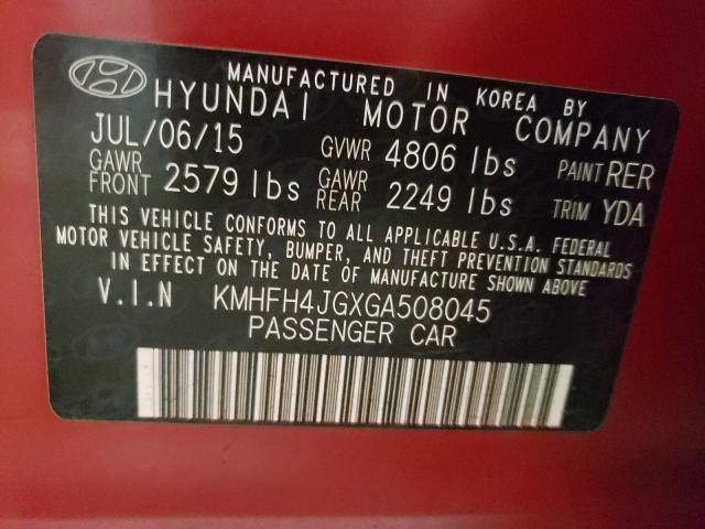 Photo 9 VIN: KMHFH4JGXGA508045 - HYUNDAI AZERA LIMI 