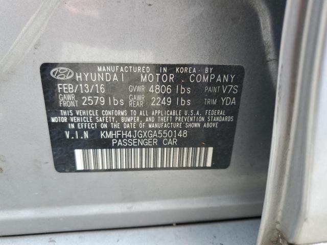 Photo 11 VIN: KMHFH4JGXGA550148 - HYUNDAI AZERA LIMI 