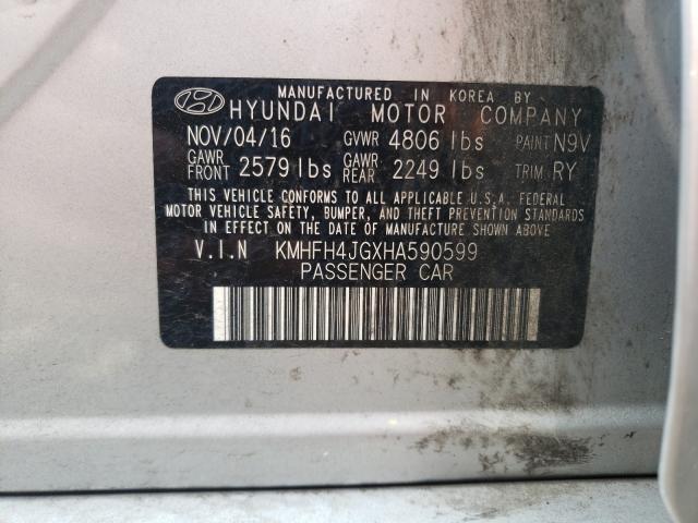 Photo 9 VIN: KMHFH4JGXHA590599 - HYUNDAI AZERA LIMI 