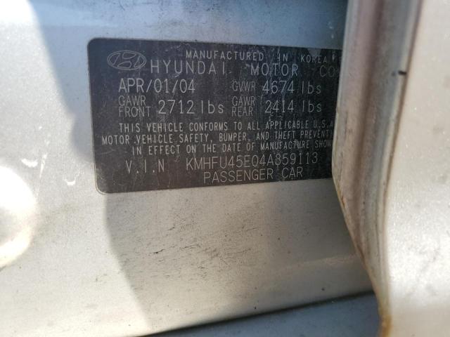 Photo 9 VIN: KMHFU45E04A359113 - HYUNDAI XG 350 