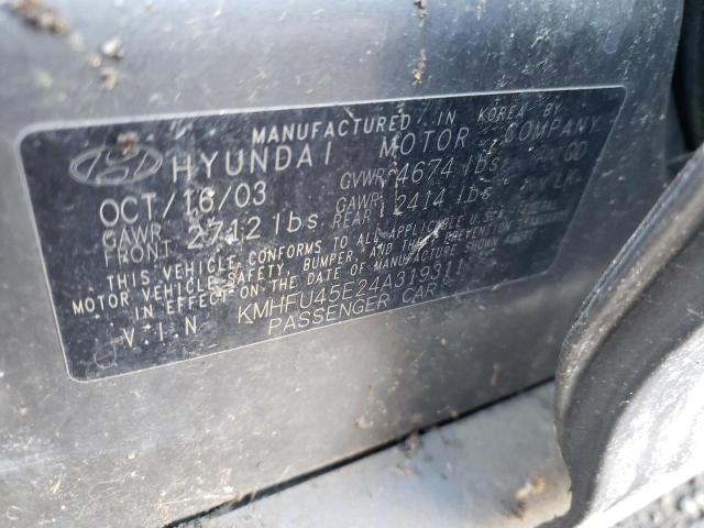 Photo 11 VIN: KMHFU45E24A319311 - HYUNDAI GRANDEUR 