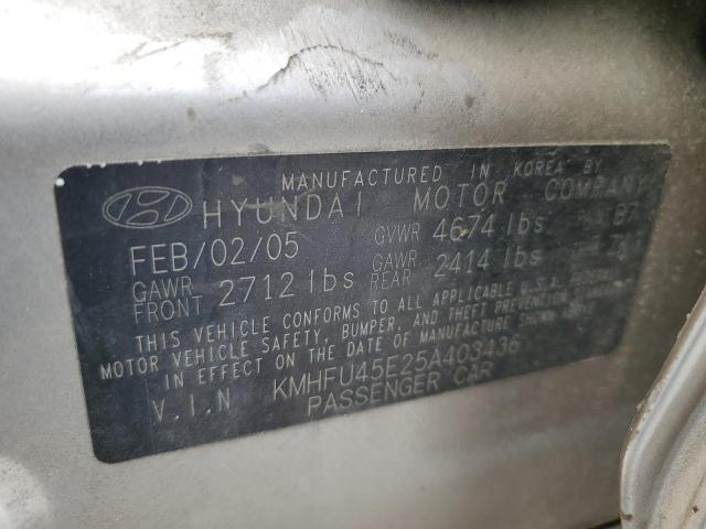 Photo 11 VIN: KMHFU45E25A403436 - HYUNDAI GRANDEUR 