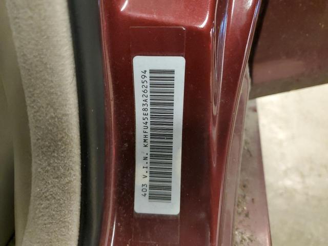 Photo 11 VIN: KMHFU45E83A262594 - HYUNDAI GRANDEUR 