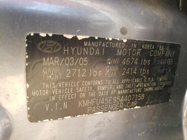 Photo 11 VIN: KMHFU45E95A407158 - HYUNDAI GRANDEUR 