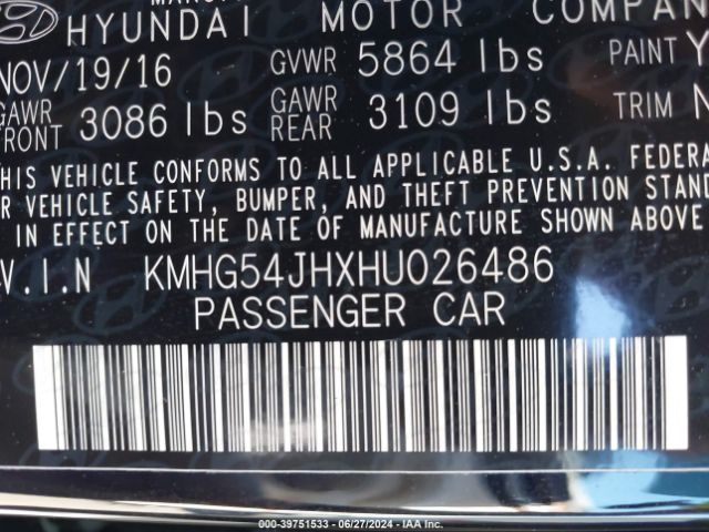 Photo 8 VIN: KMHG54JHXHU026486 - GENESIS G90 