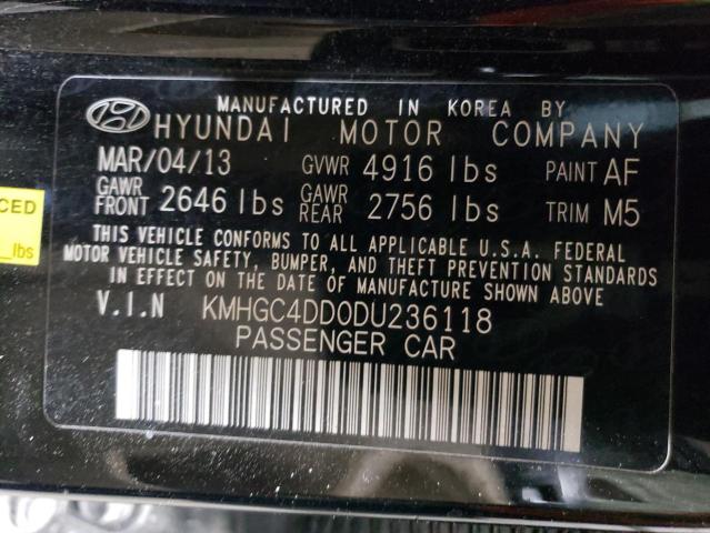 Photo 12 VIN: KMHGC4DD0DU236118 - HYUNDAI GENESIS 