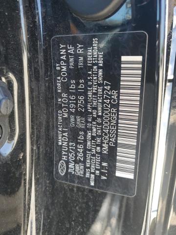 Photo 11 VIN: KMHGC4DD0DU247247 - HYUNDAI GENESIS 