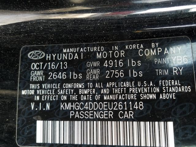 Photo 9 VIN: KMHGC4DD0EU261148 - HYUNDAI GENESIS 3. 