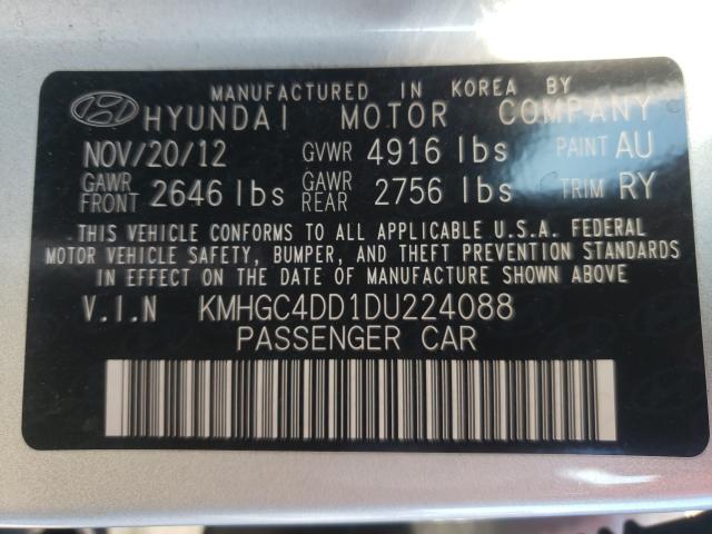 Photo 9 VIN: KMHGC4DD1DU224088 - HYUNDAI GENESIS 3. 