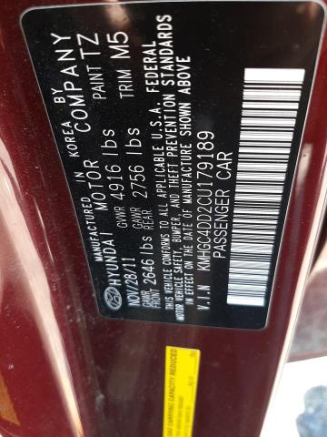 Photo 11 VIN: KMHGC4DD2CU179189 - HYUNDAI GENESIS 3. 