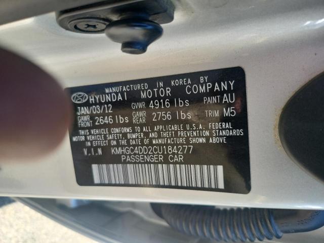 Photo 9 VIN: KMHGC4DD2CU184277 - HYUNDAI GENESIS 3. 