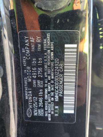 Photo 11 VIN: KMHGC4DD3DU224920 - HYUNDAI GENESIS 