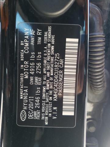 Photo 9 VIN: KMHGC4DD4CU182725 - HYUNDAI GENESIS 3. 