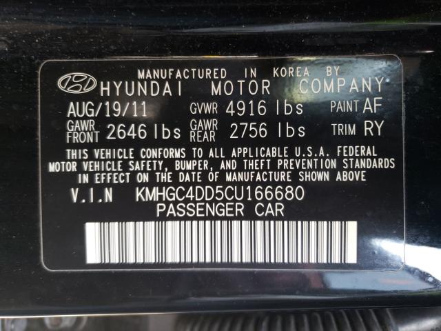 Photo 9 VIN: KMHGC4DD5CU166680 - HYUNDAI GENESIS 3. 