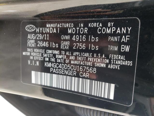 Photo 9 VIN: KMHGC4DD5CU167568 - HYUNDAI GENESIS 3. 