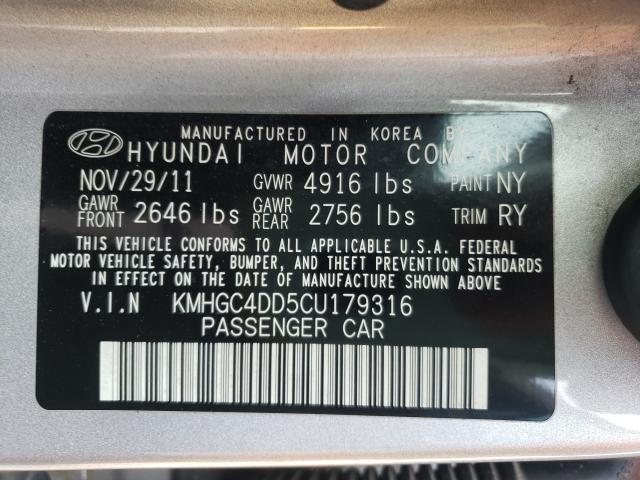 Photo 9 VIN: KMHGC4DD5CU179316 - HYUNDAI GENESIS 3. 