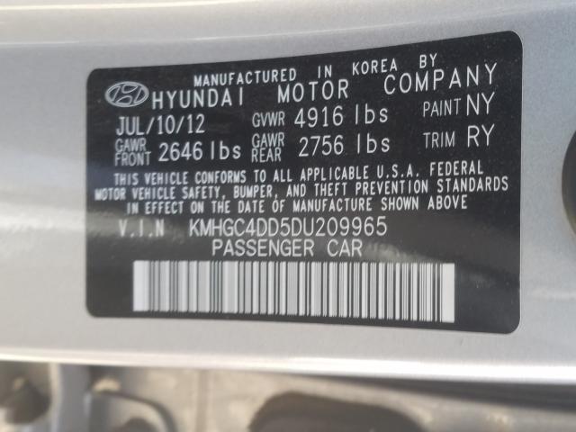 Photo 9 VIN: KMHGC4DD5DU209965 - HYUNDAI GENESIS 3. 