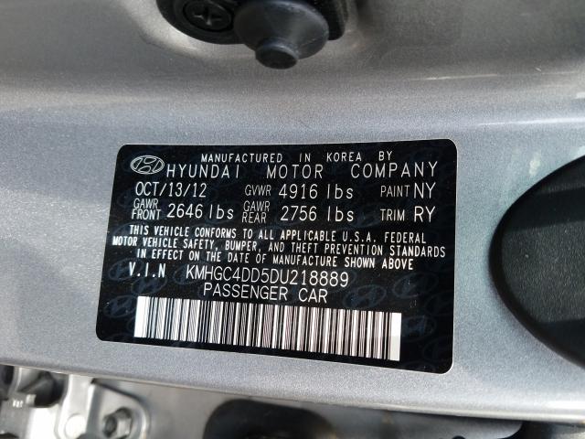 Photo 9 VIN: KMHGC4DD5DU218889 - HYUNDAI GENESIS 3. 