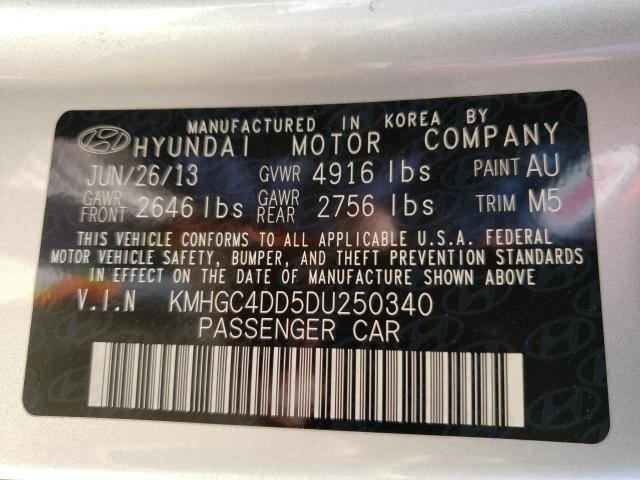 Photo 9 VIN: KMHGC4DD5DU250340 - HYUNDAI GENESIS 3. 