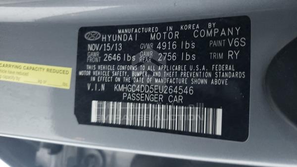 Photo 1 VIN: KMHGC4DD5EU264546 - HYUNDAI GENESIS 