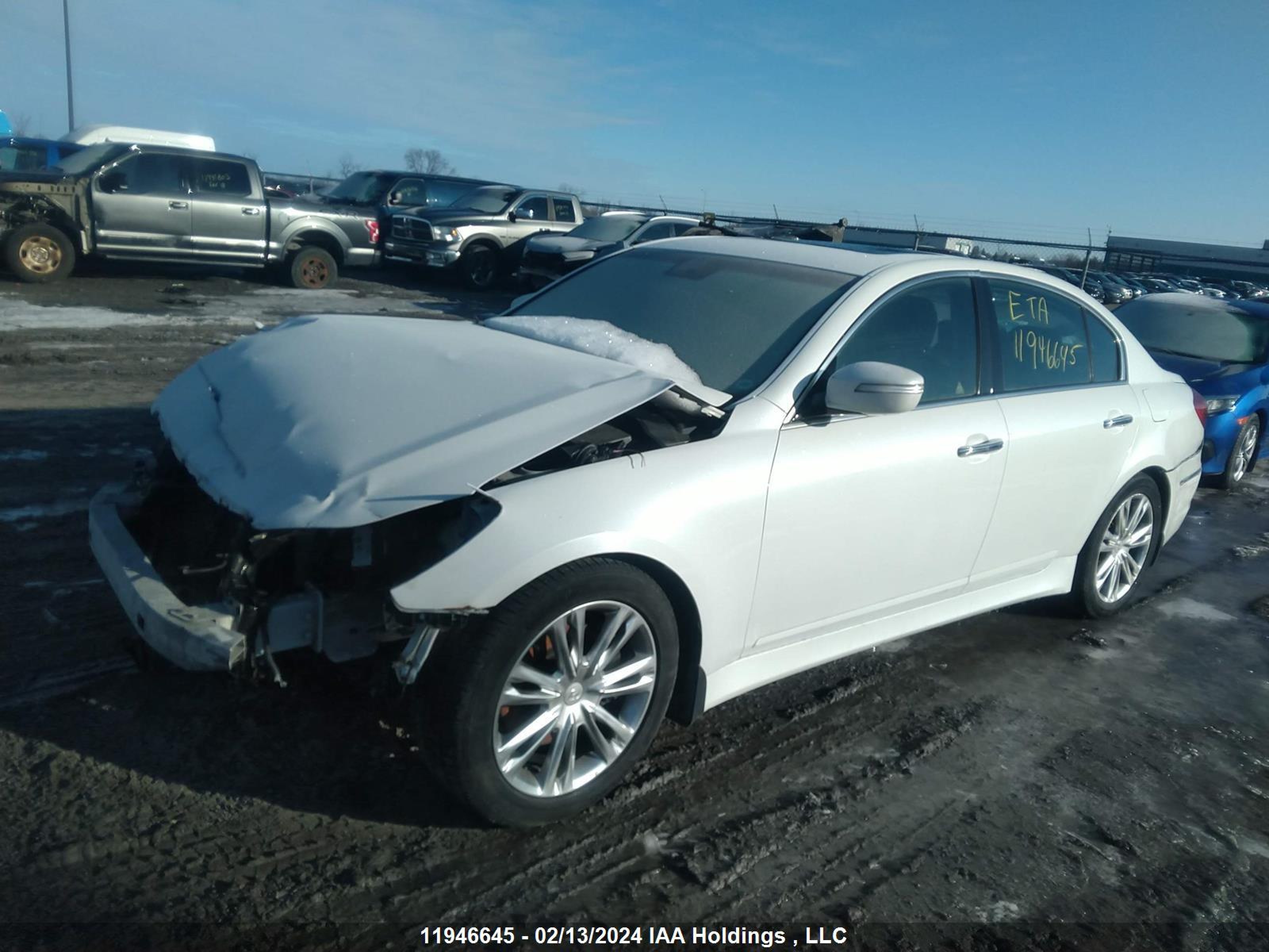 Photo 1 VIN: KMHGC4DD6CU185920 - HYUNDAI GENESIS 