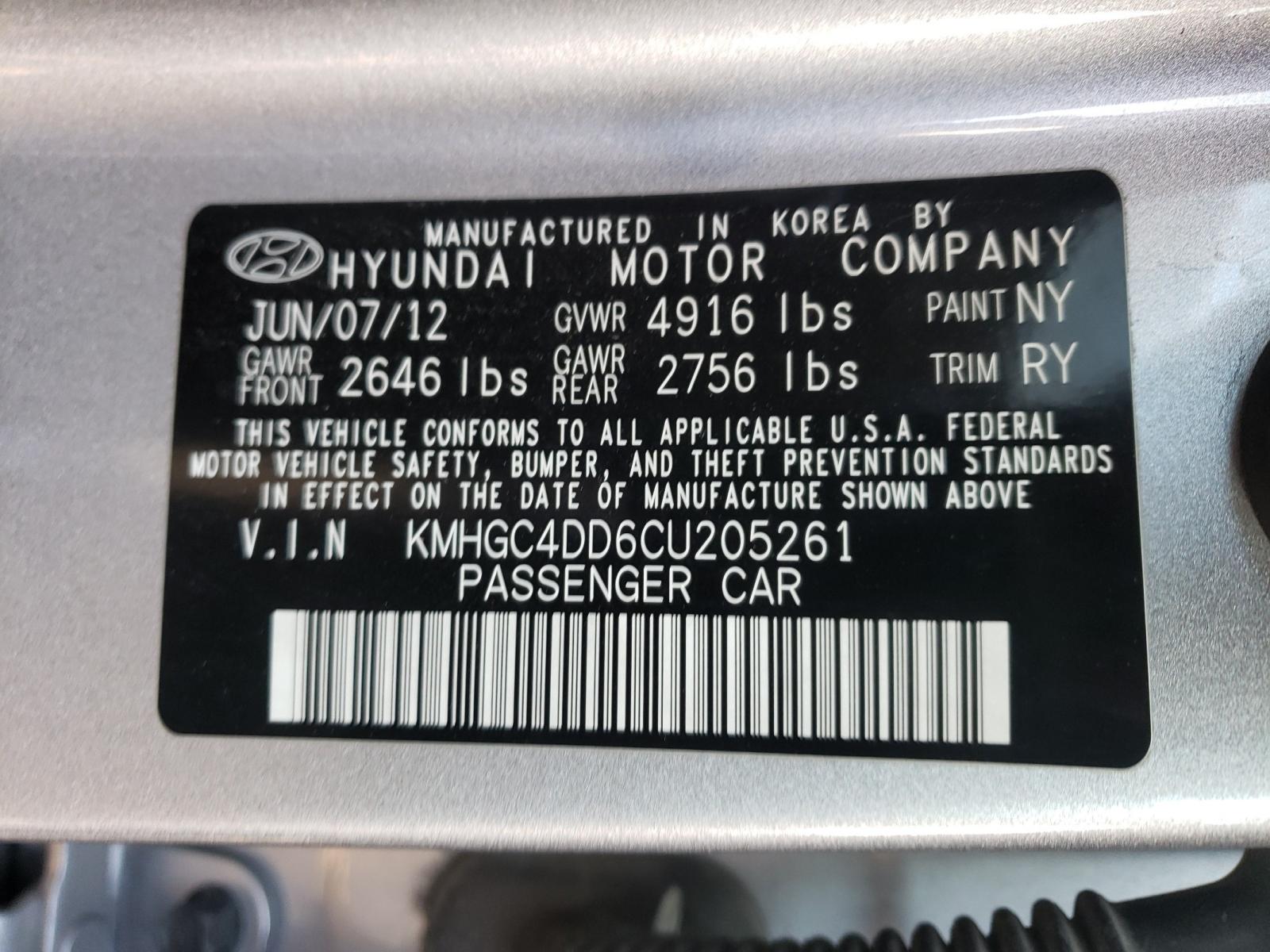 Photo 9 VIN: KMHGC4DD6CU205261 - HYUNDAI GENESIS 3. 