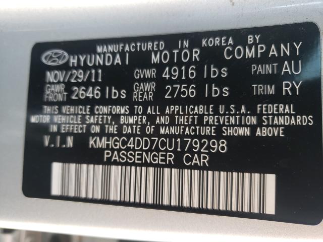 Photo 9 VIN: KMHGC4DD7CU179298 - HYUNDAI GENESIS 3. 