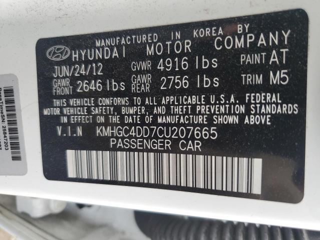 Photo 11 VIN: KMHGC4DD7CU207665 - HYUNDAI GENESIS 3. 