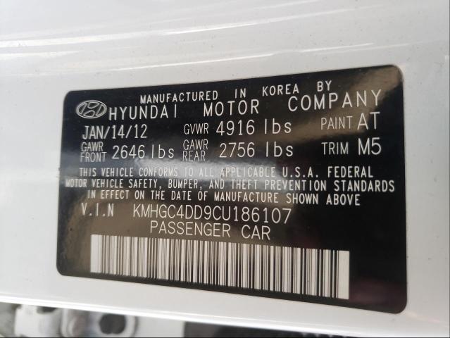 Photo 9 VIN: KMHGC4DD9CU186107 - HYUNDAI GENESIS 3. 