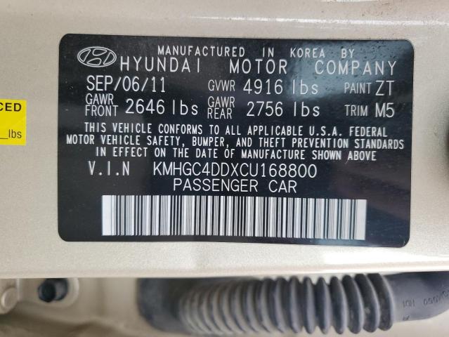 Photo 11 VIN: KMHGC4DDXCU168800 - HYUNDAI GENESIS 3. 