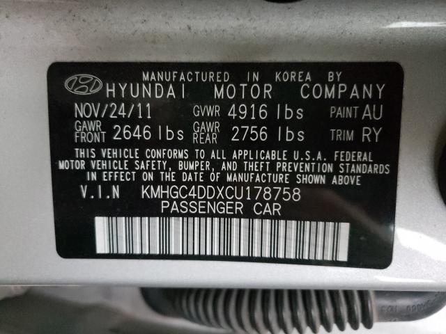 Photo 9 VIN: KMHGC4DDXCU178758 - HYUNDAI GENESIS 3. 