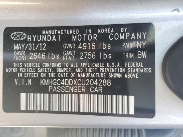 Photo 12 VIN: KMHGC4DDXCU204288 - HYUNDAI GENESIS 3. 