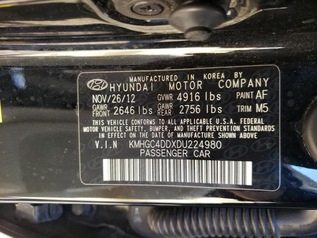 Photo 11 VIN: KMHGC4DDXDU224980 - HYUNDAI GENESIS 3. 